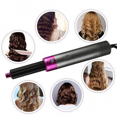 Фен щітка мультистайлер для волосся 5 в 1 Hot Air Styler 5 насадок