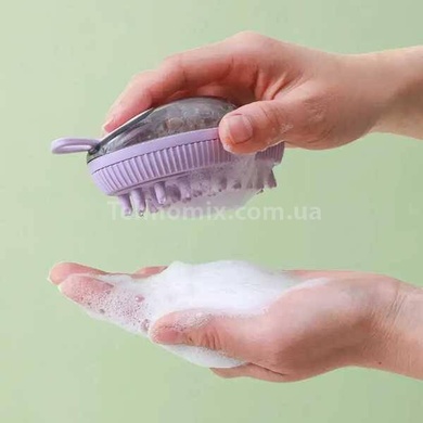 Мочалка с дозатором для моющего Bath Brush LY-139 Фиолетовая