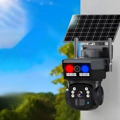 Камера видеонаблюдения с солнечной панелью lens camera AND LD010-4G Черная