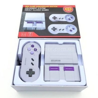 Приставка игровая с 2 проводными джойстиками 821 игра Super Mini SN-02