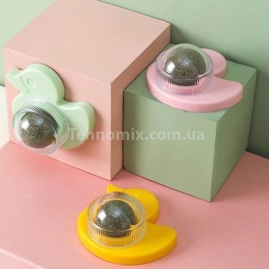 Кулька з котячою м'ятою на липучці Каченя Pet toy LY-757 Жовта