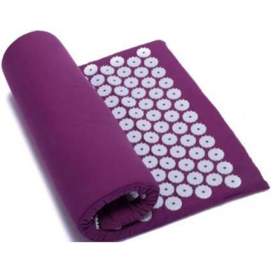 Акупунктурний масажний килимок Acupressure Mat Bed or of Nails Фіолетовий