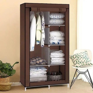 Складаний тканинний шафа Storage Wardrobe 68110 Коричневий