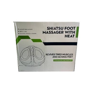Массажер для ног электрический Shiatsu Foot Massager Белый с черным