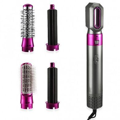 Фен щітка мультистайлер для волосся 5 в 1 Hot Air Styler 5 насадок