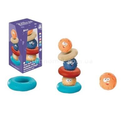 Набор сенсорных игрушек 6шт The Soft Rubber Ball 1129