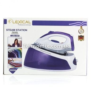 Праска-парогенератор Lexical LSS-1101 2600W Біло-фіолетовий