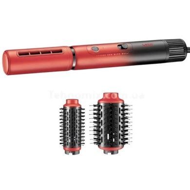 Фен-стайлер 3в1 со сменными насадками 1100-1300Вт VGR V-489 RED Professional Красный