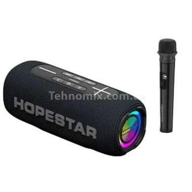 Колонка с микрофоном Hopestar P32 MAX 8800мАч Черная