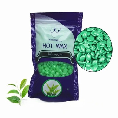 Віск у гранулах для воскоплаву 500гр Hot Wax Зелений