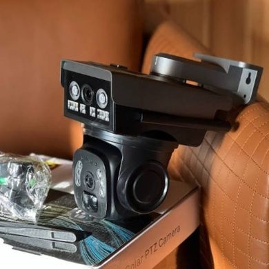 Камера видеонаблюдения с солнечной панелью lens camera AND LD010-4G Черная