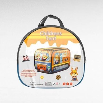 Палатка детская игровая Спецтехника 110*70*70см Kids Indoor Outdoor Playhouse YELLOW Желтая