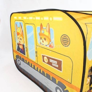Палатка детская игровая Спецтехника 110*70*70см Kids Indoor Outdoor Playhouse YELLOW Желтая