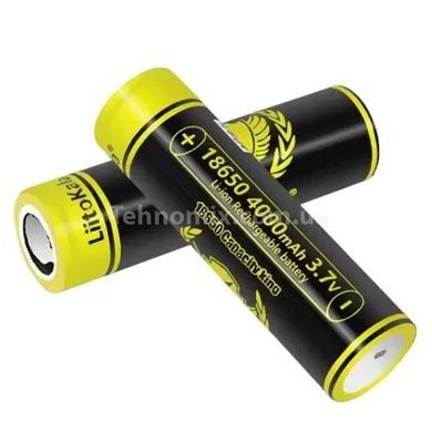 Змінний акумулятор 18650 4000mAh LiitoKala King4000-JT Чорний з жовтим