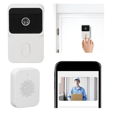 Домофон с камерой WiFi и датчиком движения Doorbell X9 Белый