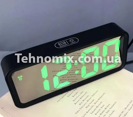 Годинники настільні DT-6508 дзеркальні з будильником і термометром