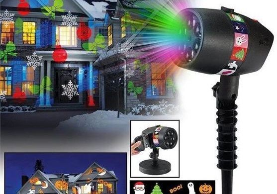 LED проектор Christmas Star shower slide show 12 слайдов
