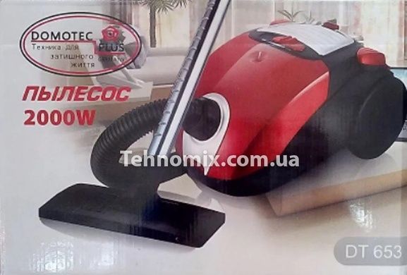 Пилосос мешковый Promotec PM-653 2000 Вт, для сухого прибирання Червоний