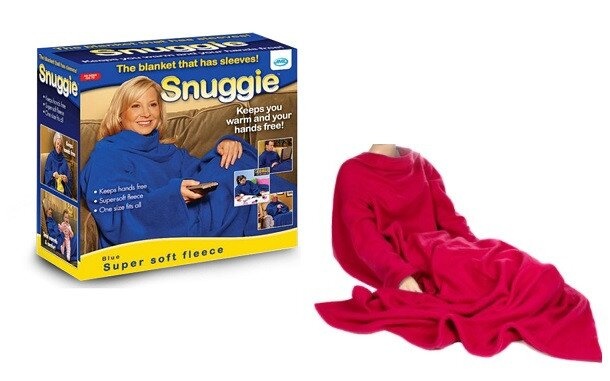 Плед з рукавами Snuggie червоний