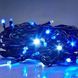 Xmas Нитка 500 LED Синій чорний провід 35 метрів