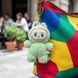 Игрушка-брелок Лабубу со съемными одежками H-20см 2342 Салатовый, в рандомной одежде