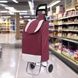 Сумка на коліщатках для покупокTrolley small Бордова