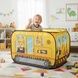 Палатка детская игровая Спецтехника 110*70*70см Kids Indoor Outdoor Playhouse YELLOW Желтая