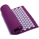 Акупунктурний масажний килимок Acupressure Mat Bed or of Nails Фіолетовий