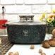 Каструля квадратна з антипригарним покриттям з кришкою 20см 2,7л Чорна