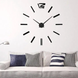 Годинник настінний 3D "DIY CLOCK" від 60 до 120см (Без цифр) Black