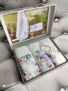 Рушники кухонні Belizza Rozy 30х50см Махра набір 3 шт