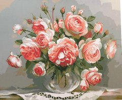 Картина за номерами PH9291 "Квіти чайної троянди" 40 * 50см в коробці