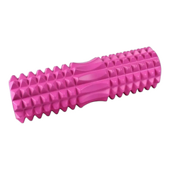 Ролик масажний для йоги, фітнесу (спини та шиї) OSPORT (45*12 см) Рожевий