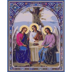 Картина по номерам Strateg ПРЕМИУМ Святая Троица с лаком размером 40х50 см (SY6700)