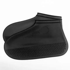 Силиконовые водонепроницаемые чехлы-бахилы для обуви от дождя и грязи, размер L Черные