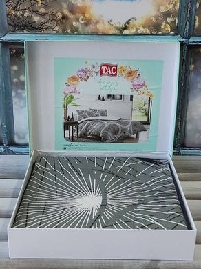 Постельное белье Tac Sparkle Grey Ранфорс Евро размер
