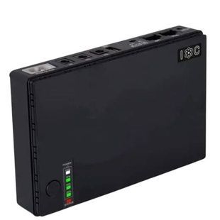 Безперебійник для wi-fi роутера UPS 13000mAh 18Вт 5В, 9В, 12В DC Чорний