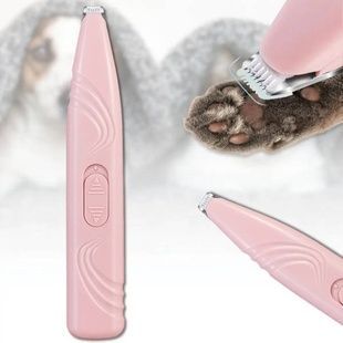 Міні-грумер для тварин дорожній на батарейках Pet Shaver Рожевий