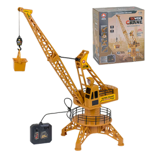 Кран на дистанционном управлении с подсветкой на батарейках 53см Tower Crane