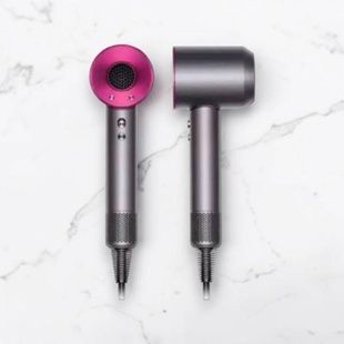 Фен-стайлер с 4 магнитными насадками + новая насадка гребень Super Hair Dryer Серый