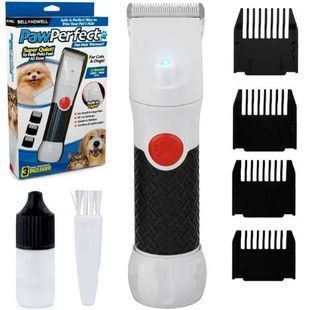 Бездротова машинка для стрижки тварин PAW PERFECT 4 насадки