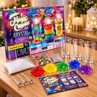 Набір для створення свічок Danko Toys Magic candle crystal 3 шт MgC-02-01