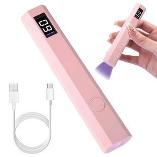 Ліхтарик для нарощування нот міні-лампа ультрафіолетова USB Рожевий