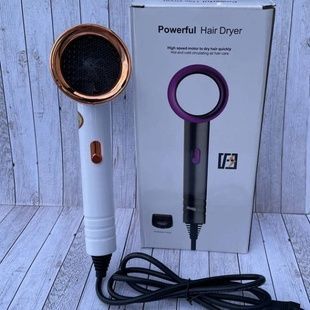 Фен для волосся з турбо потоком повітря Fashion Hair Dryier Білий
