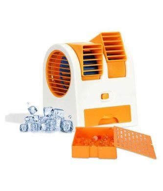 Настільний міні кондиціонер Conditioning Air Cooler USB помаранчевий