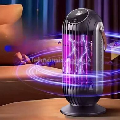 Ловушка антимоскитная аккумуляторная с дисплеем mosquito killer Черная