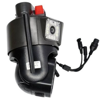 Камера відеоспостереження поворотна з сиреною WIFI ptz Dual lens camera AND V35 Чорна