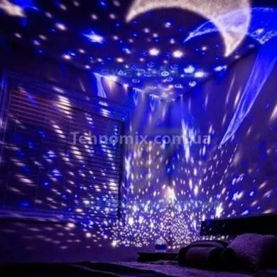 Ночник проектор звездное небо вращающийся UFO Star Master Dream Фиолетовый