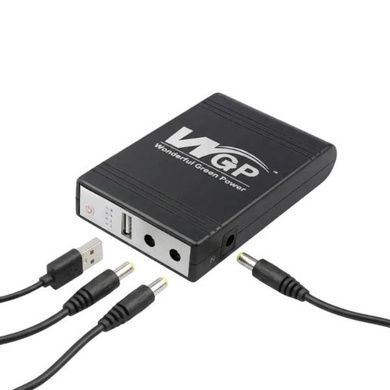 ДБЖ для роутера UPS WGP-103 10400 mAh на 5V 12V 12V Чорний