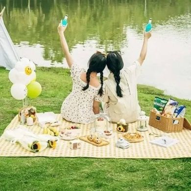 Килимок-підстилка водонепроникний складний для пікніка 200&times;200см SlideB Жовтий